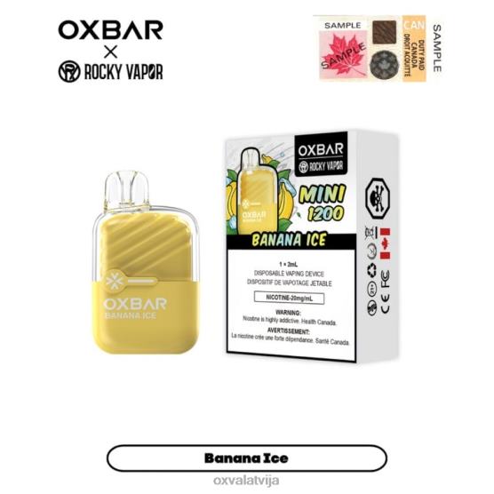 OXVA Vape Price LPJJJ23 | banānu ledus OXVA OXBAR MINI 1200